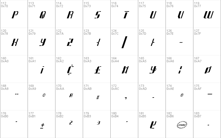 Jetway Condensed Italic