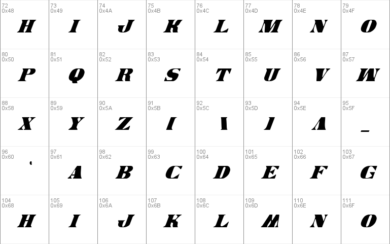 Legal Tender Condensed Italic