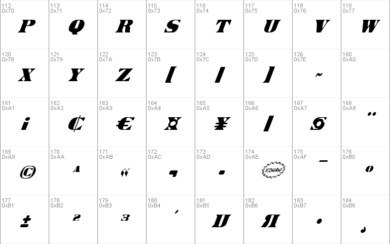 Legal Tender Condensed Italic