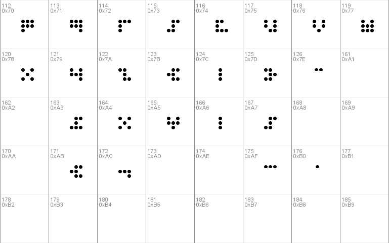 3x3 dots