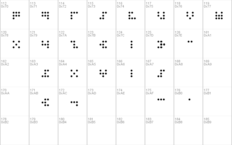 3x3 dots