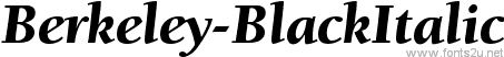 Berkeley-BlackItalic