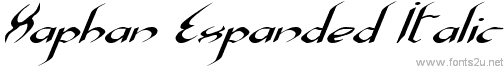 Xaphan Expanded Italic