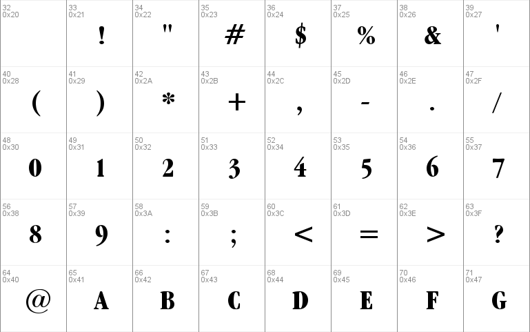 Garamond cond