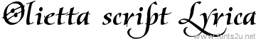 Olietta script Lyrica