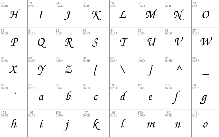 Chancery Script SSi