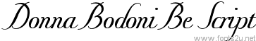 Donna Bodoni Be Script