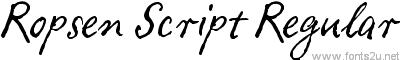 Ropsen Script Regular