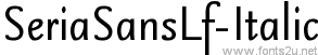 SeriaSansLf-Italic