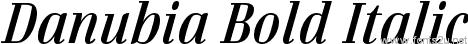 Danubia Bold Italic