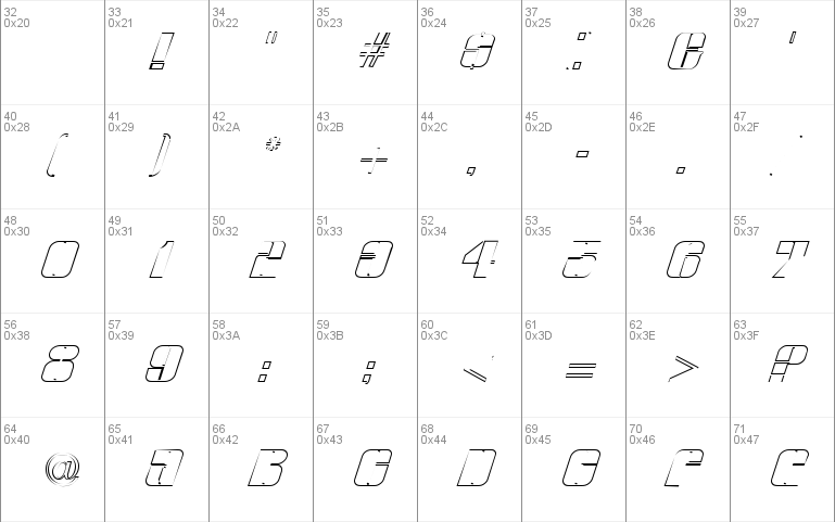 Glyphic Series Outline