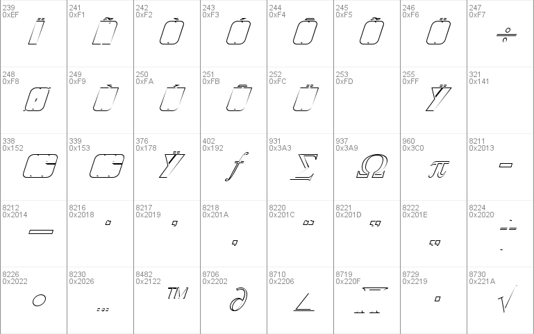 Glyphic Series Outline