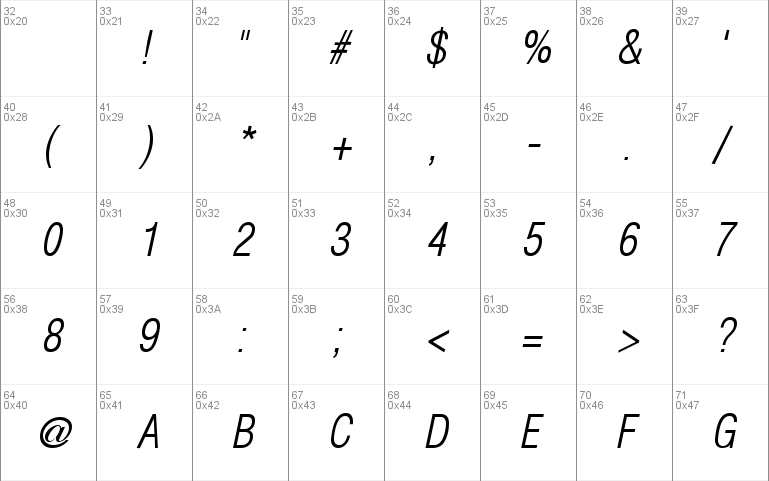 Hallmarke Condensed Light