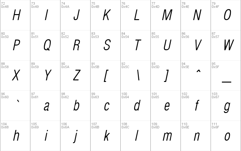 Hallmarke Condensed Light