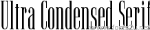 Ultra Condensed Serif