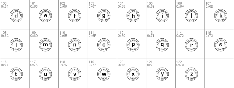 101! Fonted in the USA