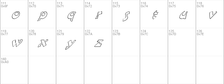 FZ JAZZY 11 HOLLOW ITALIC