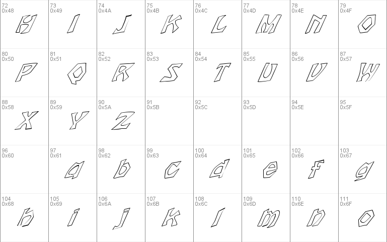 FZ JAZZY 12 HOLLOW ITALIC