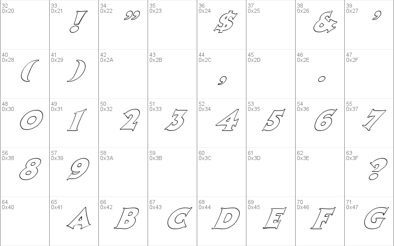 FZ JAZZY 13 HOLLOW ITALIC