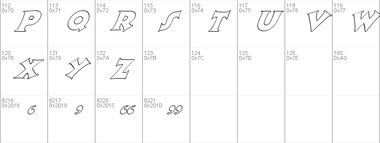 FZ JAZZY 13 HOLLOW ITALIC