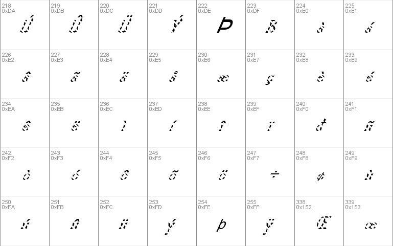 FZ JAZZY 21 STRIPED ITALIC