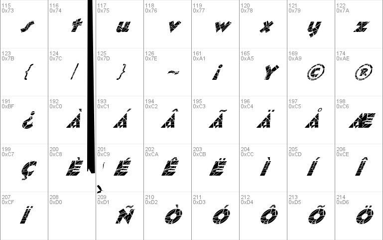 FZ JAZZY 32 CRACKED ITALIC