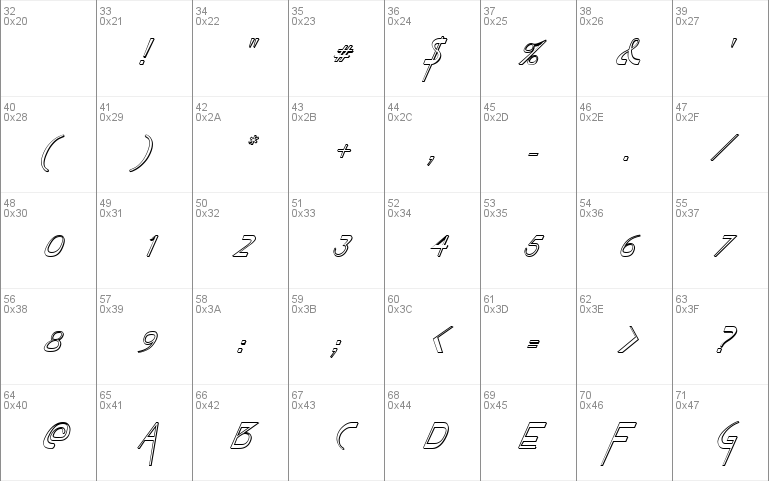 FZ JAZZY 45 3D ITALIC