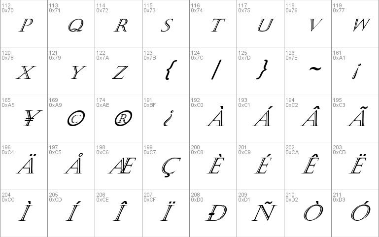 FZ OUTLINE 4 ITALIC