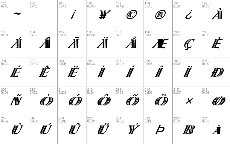 FZ OUTLINE 5 ITALIC