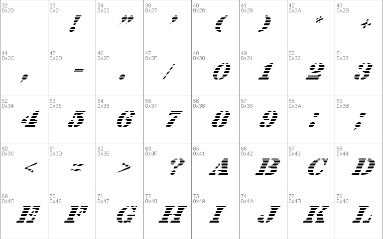 FZ UNIQUE 25 STRIPED ITALIC