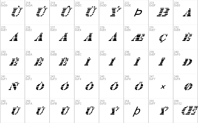 FZ UNIQUE 25 STRIPED ITALIC