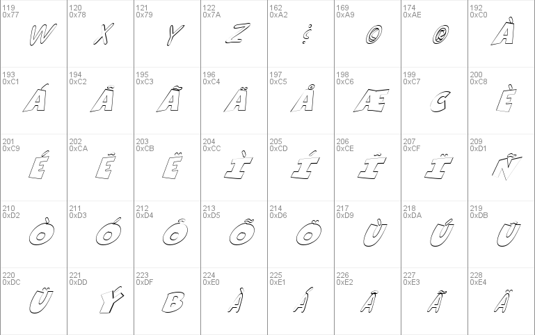 FZ UNIQUE 30 HOLLOW ITALIC