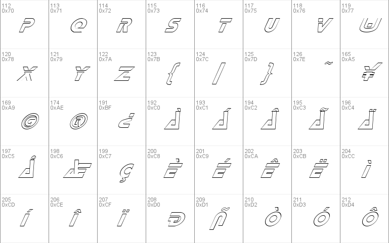 FZ UNIQUE 35 HOLLOW ITALIC