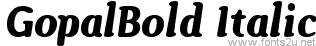 GopalBold Italic