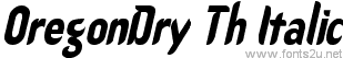 OregonDry Th Italic