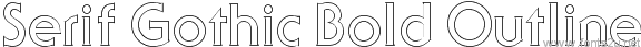 Serif Gothic Bold Outline