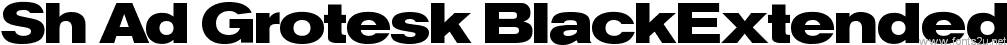 Sh Ad Grotesk BlackExtended