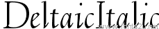 DeltaicItalic