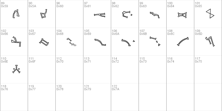 Stargate SG-1 Address Glyphs