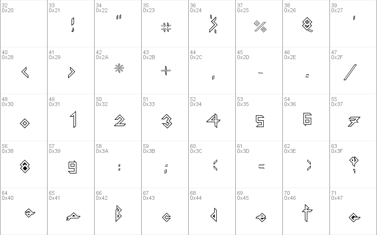 Iron H Metal Outline