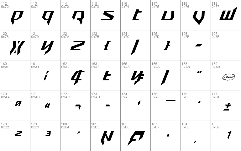 Snubfighter Condensed Italic