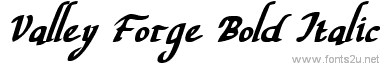 Valley Forge Bold Italic