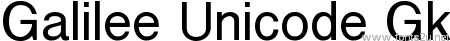 Galilee Unicode Gk