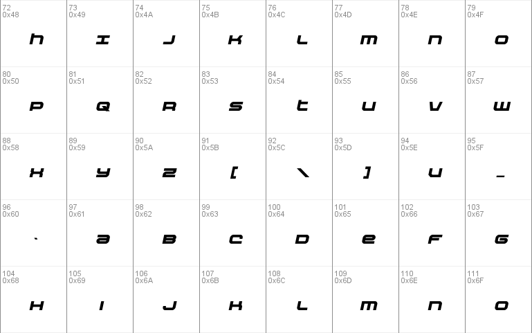 Nextwave Bold Italic