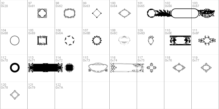 Ornamental Frames I