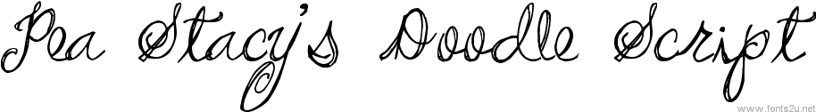 Pea Stacy's Doodle Script