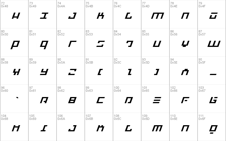 Repulsor Expanded Italic