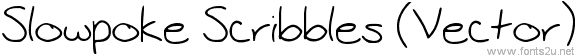 Slowpoke Scribbles (Vector)