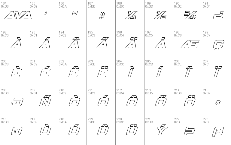 Spy Agency Outline Italic