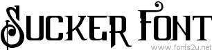 Sucker Font